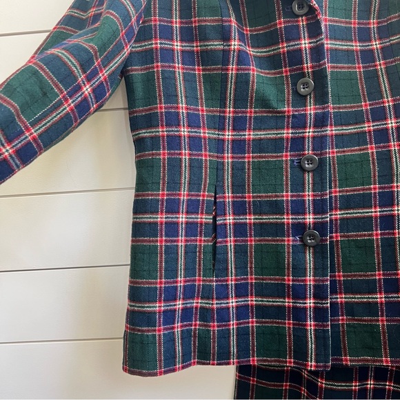 Pendleton vintage 90s Virgin Woolen Plaid Jacket and Pant Suit 16 - Picture 3 of 11